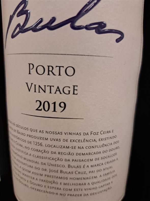 Bulas 2019 Vintage