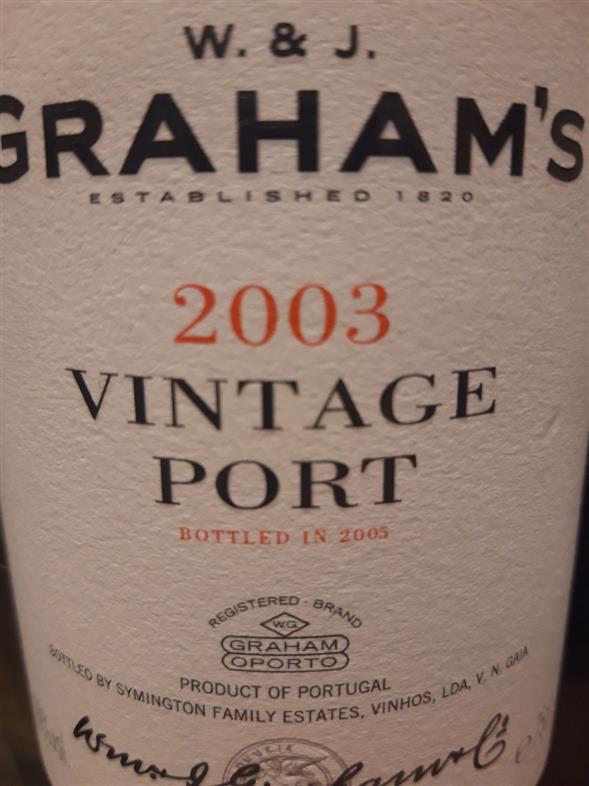 Graham’s 2003 vintage