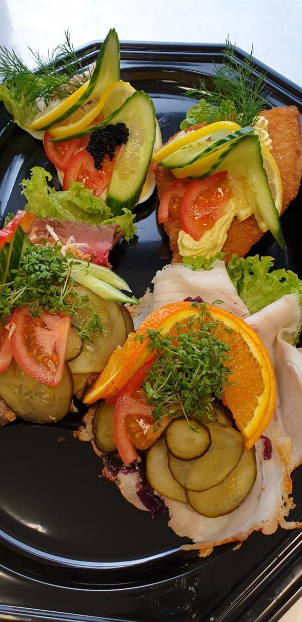 Højtbelagt smørrebrød